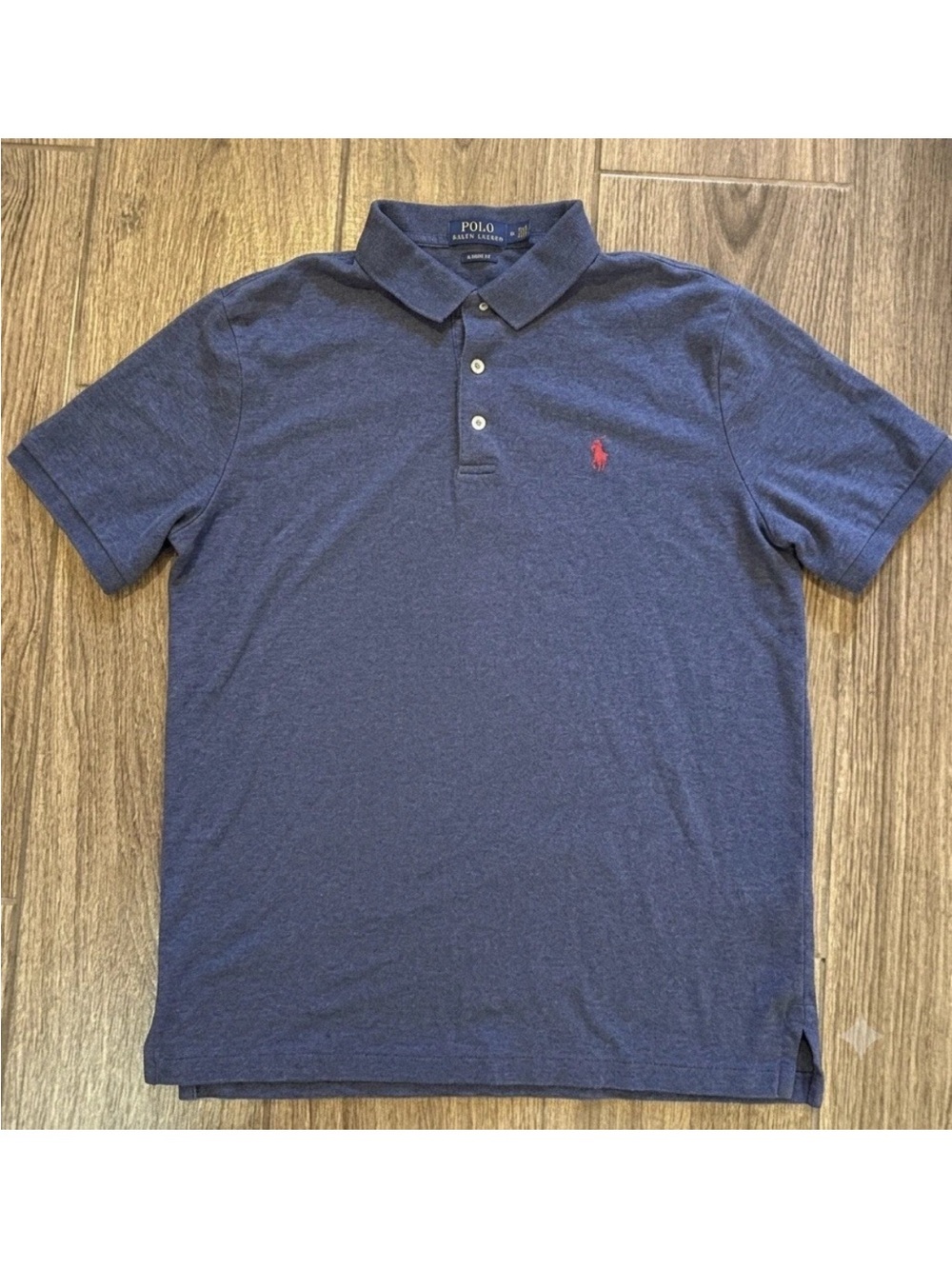 Polo Ralph Lauren Classic Fit Polo Shirt Men’s Medium Blue Red Pony